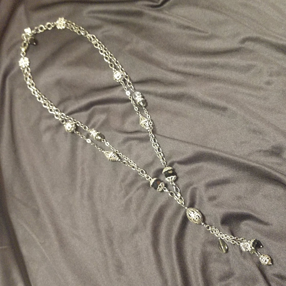 Brighton Jet Set crystal drop necklace